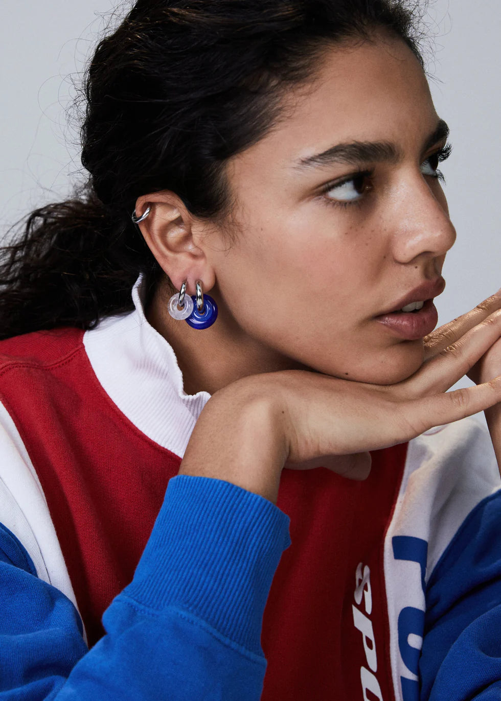 CarlieV Oorbellen Hoop S Zilver (paar)